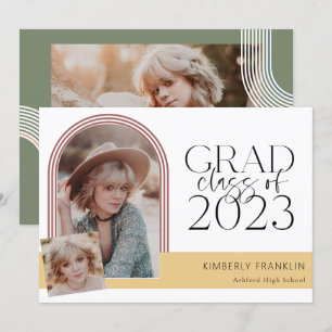 Invitación a la fotografía de graduación de Moda c