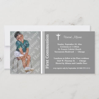 Invitación a la fotografía de la primera comunión