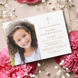 Invitación a la fotografía de la primera comunión 
