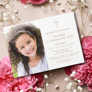 Invitación a la fotografía de la primera comunión