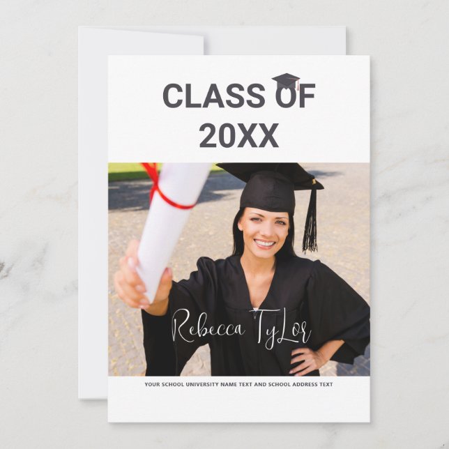 Invitación a la fotografía de la tipografía negra  (Anverso)