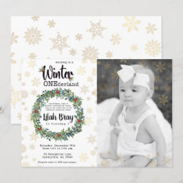 Invitación a la fotografía de primer cumpleaños de