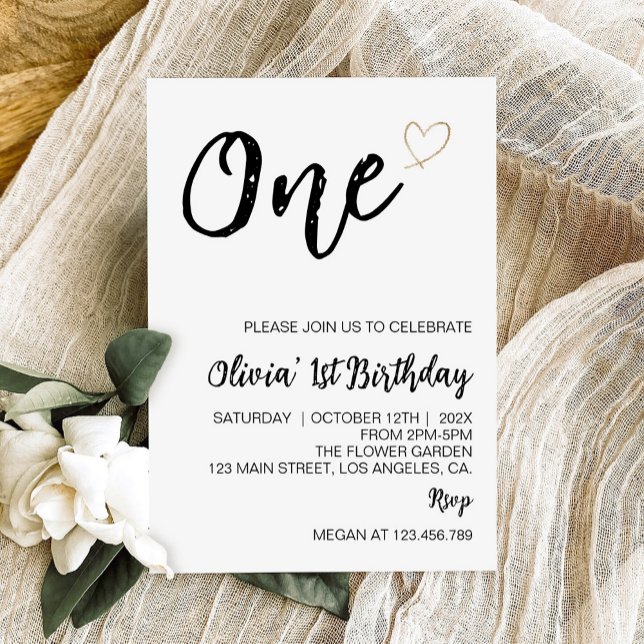 Invitación a la fotografía de primer cumpleaños de (Subido por el creador)