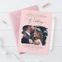Invitación a la fotografía del Boda Boho de estilo