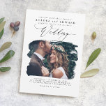 Invitación a la fotografía del Boda Boho de estilo<br><div class="desc">Invitaciones románticas modernas y mínimas a la fotografía boda</div>