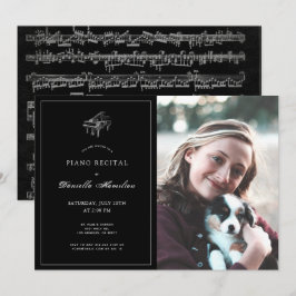 Invitación a la fotografía del clásico piano negro