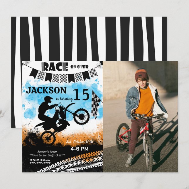 Invitación a la fotografía en bicicleta (Anverso / Reverso)