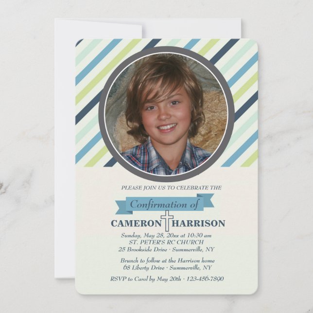 Invitación a la fotografía en franja de clase (Anverso)