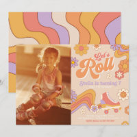Invitación a la fotografía Groovy Roller Skate | P