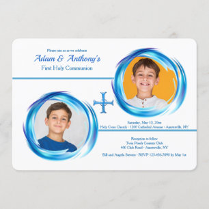 Invitación a la fotografía religiosa de dos hombre