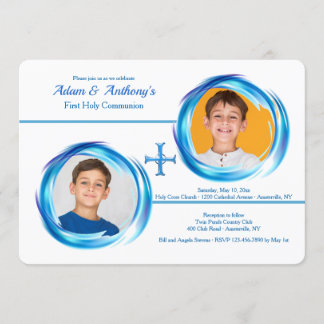 Invitación a la fotografía religiosa de dos hombre