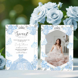 Invitación a la fotografía Sweet 16 | Duste Blue D