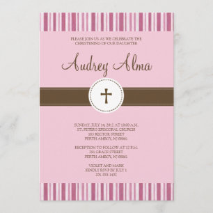 Invitación a la franja rosada - Chica