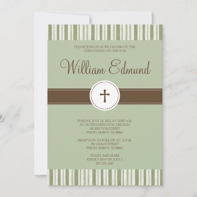 Invitación a la franja verde cristiana (Anverso)