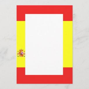Invitación a la frontera con bandera española