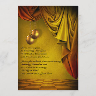 Invitación a la gala de Año Nuevo Gold