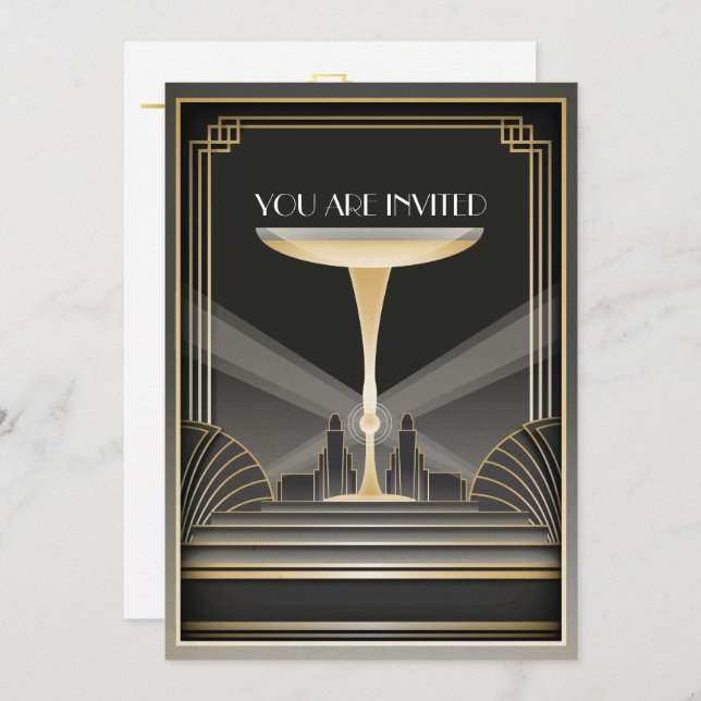 Invitación a la Gala de Deco Contemporary (Anverso / Reverso)