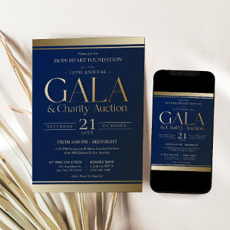 Invitación a la Gala de Subasta Benéfica de Azul M