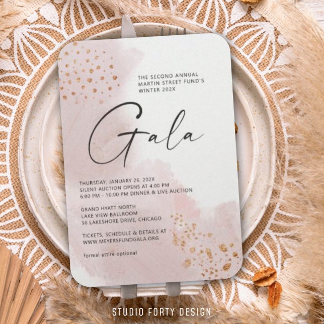 Invitación a la Gala de tela pintada (Subido por el creador)