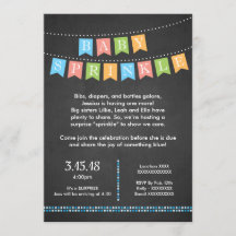 Invitación a la gestación de Baby Boy