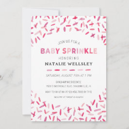 Invitación a la gestación por aspersión de confett