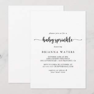 Invitación a la gestación por rociado de bebé con