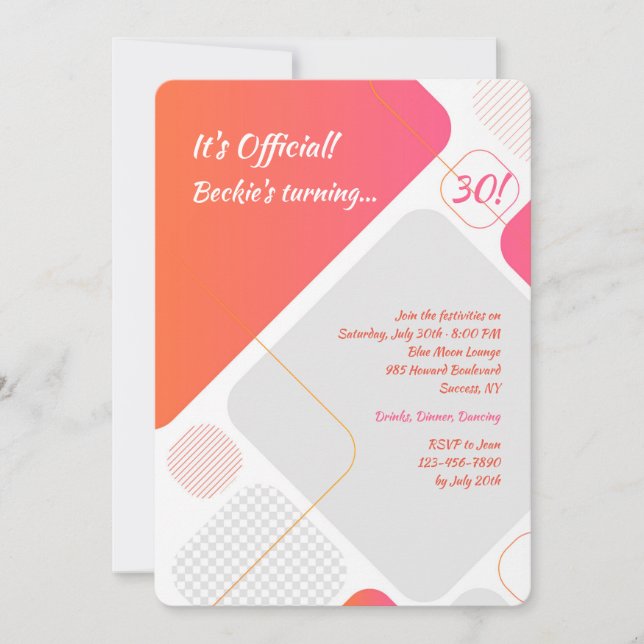 Invitación a la gloria geométrica (Anverso)