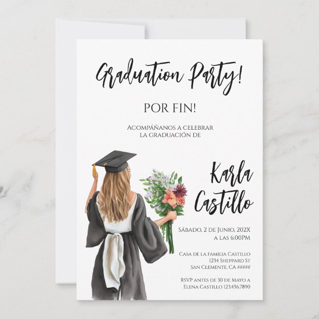 Invitación a la Graduación (Anverso)
