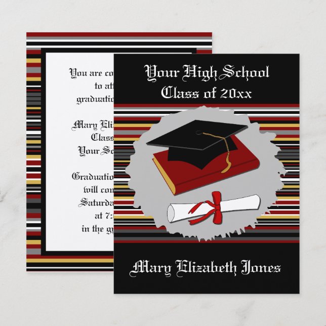 Invitación a la graduación (Anverso / Reverso)
