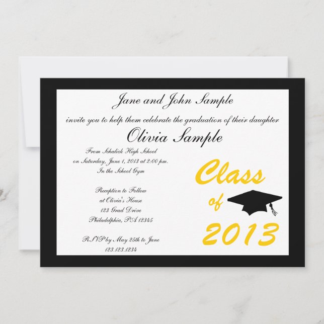 Invitación a la graduación (Anverso)