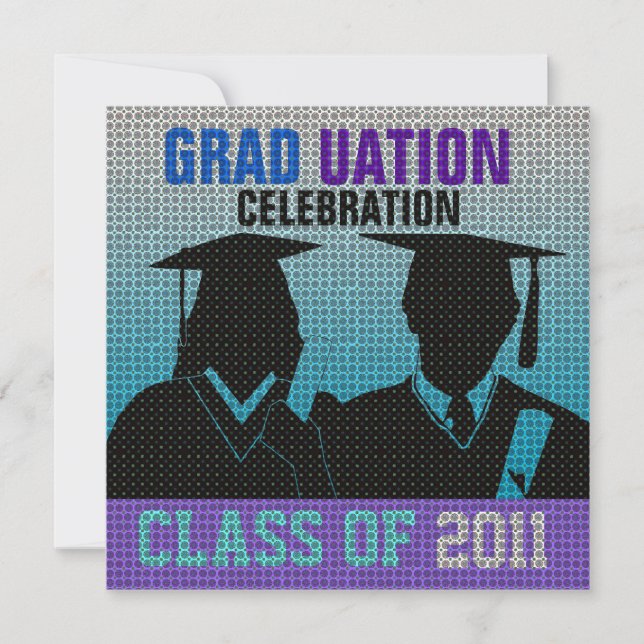 Invitación a la graduación Cap Gown Silo12 (Anverso)