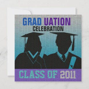 Invitación a la graduación Cap Gown Silo12