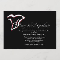 Invitación a la graduación culinaria