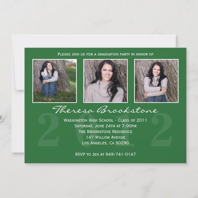Invitación a la graduación de 2012 (Anverso)