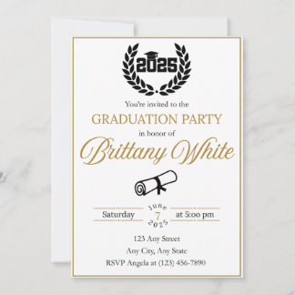 Invitación a la graduación de 2025