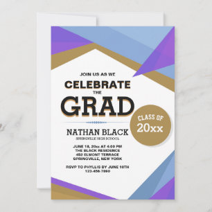 Invitación a la graduación de aspecto moderno