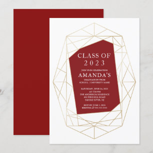 Invitación a la graduación de cimarrones geométric