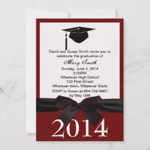 Invitación a la graduación de cinta negra