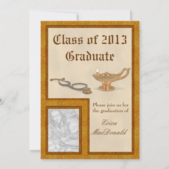 Invitación a la graduación de enfermería (Anverso)