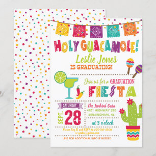 Invitación a la graduación de Guacamole Santo - WH