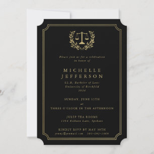Invitación a la graduación de la facultad de derec
