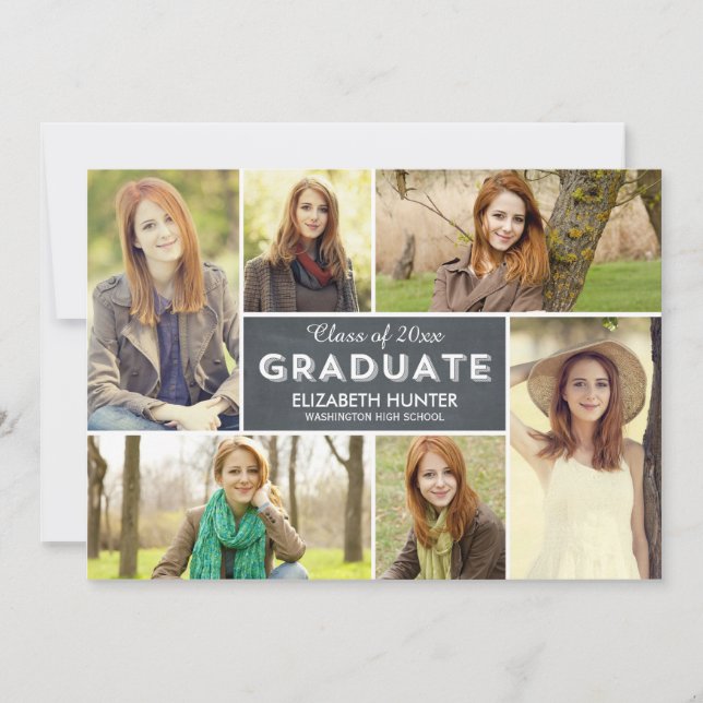 Invitación a la graduación de la muestra fotográfi (Anverso)