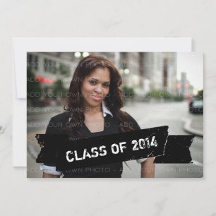 Invitación a la graduación de la pancarta Ebony Gr