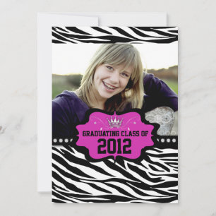 Invitación a la graduación de la Princesa Zebra 20