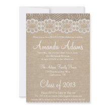 Invitación a la graduación de Lace de Bóveda y Vin