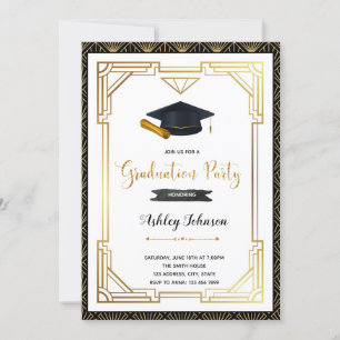 Invitación a la graduación de los años 20
