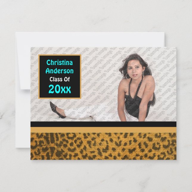 Invitación a la graduación de niños silvestres (Na (Anverso)