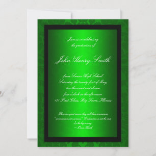 Invitación a la graduación de Relieve metalizado v