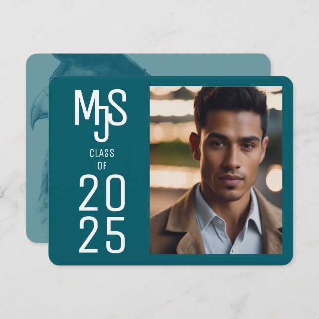 Invitación a la graduación de una buena foto (Anverso / Reverso)