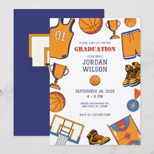 Invitación a la graduación del baquetbol